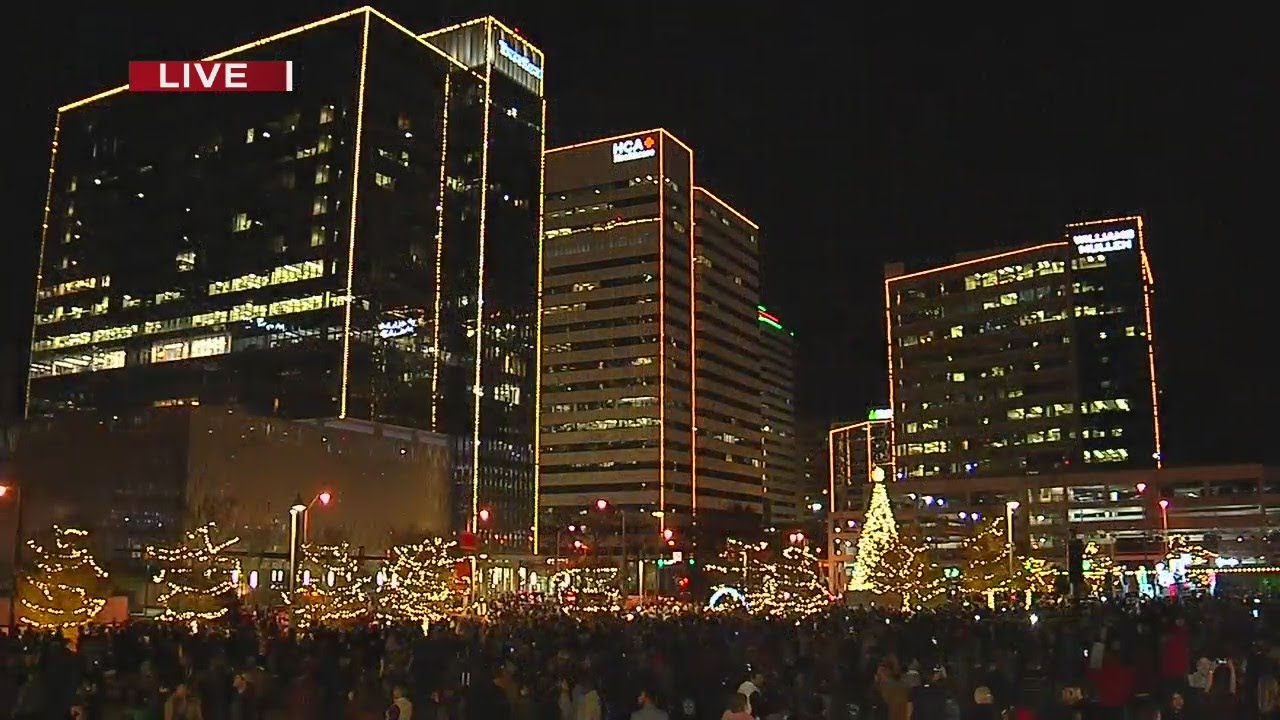 RVA Illuminates 8News joins Richmond Mayor Levar Stoney to light up