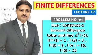 Famous FINITE DIFFERENCES LECTURE 7 SOLVED PROBLEM ON FORWARD  DIFFERENCE TABLE Profile