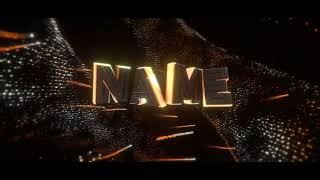 [C4D/AE] 3D Intro Name Template