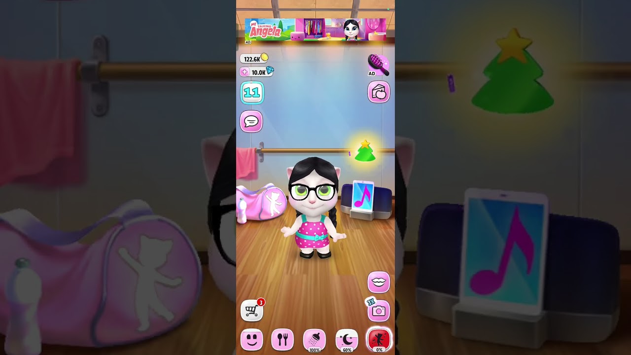 Talking angel cat cartoon 😹😹😹