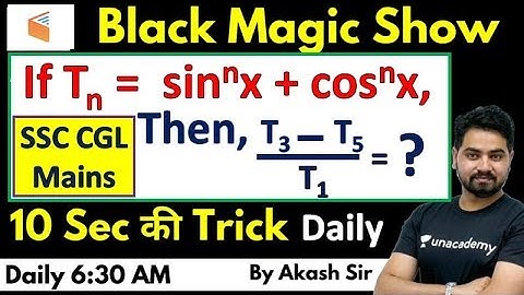6:30 AM - Black Magic Show | Maths Tricks by Akash Sir | Trigonometric Tricks