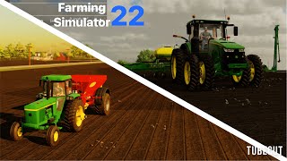 Last Day Of Spring Planting! Corn Planting & Spreading Fertilizer! (FS22 Modern Day Series)