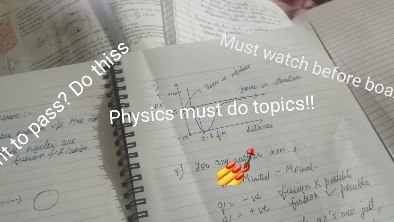 Physics Strategy to pass 2026 exam!! Must Watch!!