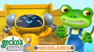 De vuilniswagenglijbaan | Gecko's Garage Nederlands | Vrachtwagen Cartoons Voor Kinderen