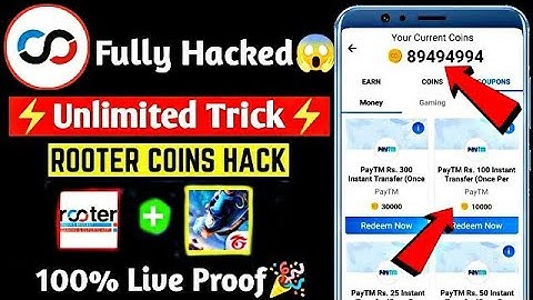 ROOTER APP COINS TRICK