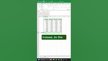 How to SUM in Excel‼️ #excel