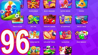 Stickman Party - Gameplay Walkthrough Part 96 - Random Funny Minigames 1 2 3 4 Plyer Free New Update