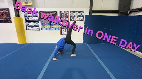 How to do a back walkover in one day