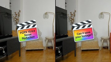 FCPX 10.4.4 Noise Reduction