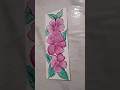 easy flower painting bookmark #bookmark #art #shortvideo #trending #ytshort #mytalentbn