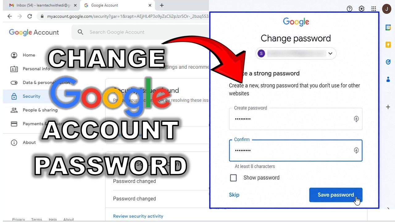 How to Change Google Account Password in PC or Laptop (2026) - YouTube