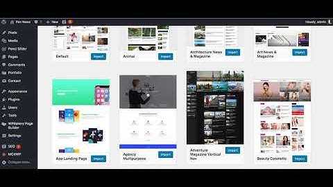 Wordpress Theme activation and demo content installation