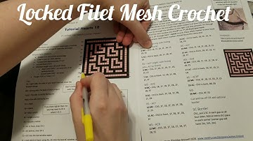 How to Read a Chart and do Locked Filet Mesh Crochet