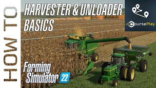 CoursePlay 7.2 Tutorial - Harvester & Unloader Basics! - Farming Simulator 22 screenshot 5