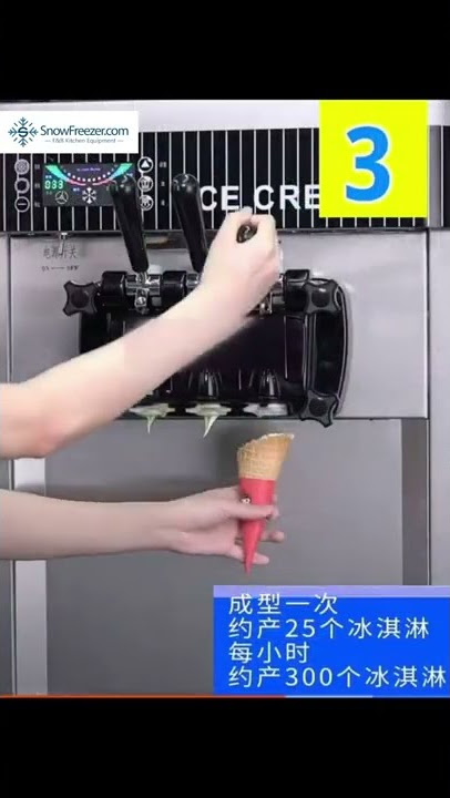 Commercial ice cream machine Ice cream making Show