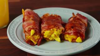 Bacon Egg \& Cheese Roll-Ups | Delish