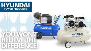 This is how QUIET Hyundai Oil-Free Air Compressors are... The results will SHOCK you!