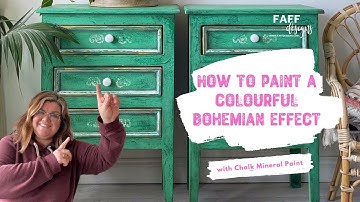 How to paint a colourful bohemian effect with Chalk Mineral Paint