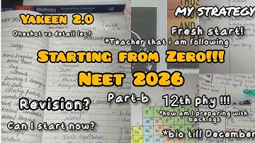 Everything In Just One vedio :NEET Prep dairies 📚🌸 #neet2026 #pw #yakeenbatch #comeback