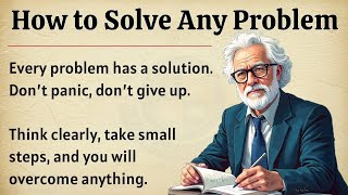 How to Solve Any problem – one step at a time || graded reader || improve your english fluency ✅