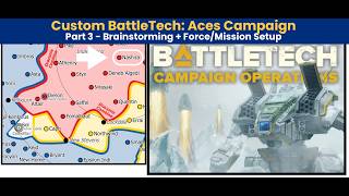 Creating a BattleTech: Aces Campaign! | Part 3 - Final Setup & Forces | Alpha Strike Chaos Campaign