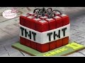 Minecraft TNT Fondant Torte | Motivtorte | Minecraft Cake von Nicoles Zuckerwerk