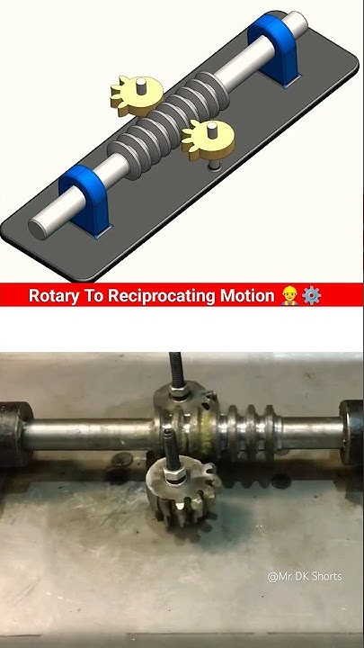Rotary To Reciprocating motion animation video ⚙️👷♂️ #engineering # ...