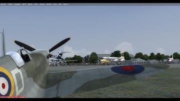 EGTC Cranfield to EGSU IWM Duxford in the A2A Simulations Accusim Spitfire for P3Dv4