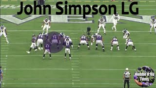 John Simpson Left Guard Reps - FLAWLESS - Ravens Preseason 2023