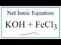 Balancing Reactions and Ionic Equations