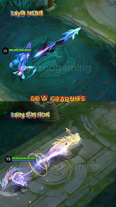 Layla nexus sea vs lady sun Low graphics skill 1 #mlbb #honorofkings