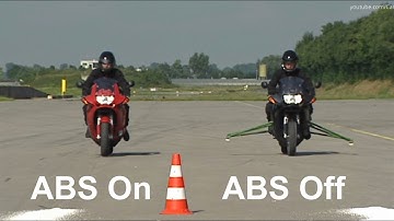 ABS On vs ABS Off on Bike - Brake Demonstration (BMW motorcycles)