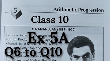 Arithmetic Progression Exercise 5A Q6 to Q10 Class 10 in hindi Maths RS Aggarwal CBSE  Rajmith study