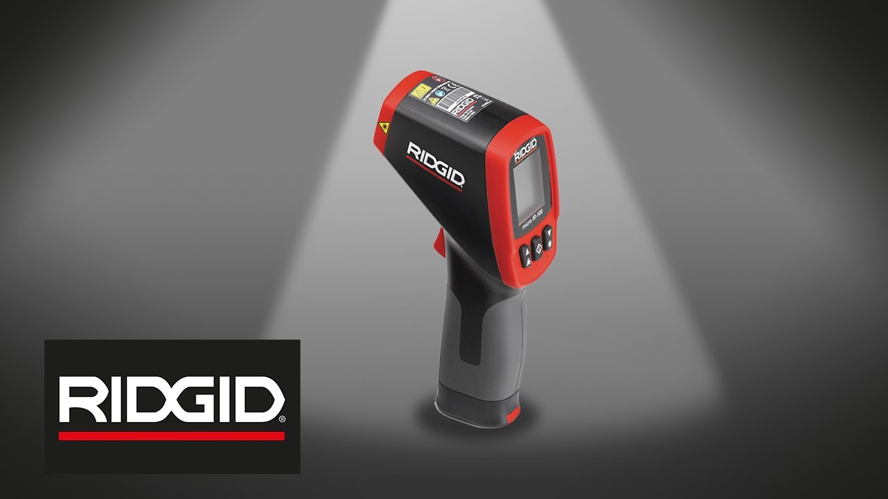 Rigid R100 Machine RIDGID Micro IR-100 TERMÓMETRO LÁSER_english - YouTube