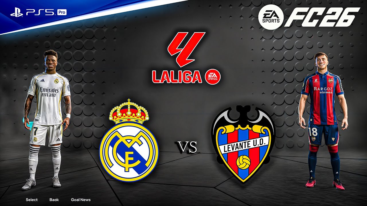FC 26 - Real Madrid vs. Levante - La liga 25/26 Full Match | PS5™ Pro [4K60]