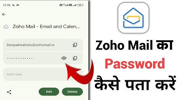 Zoho mail ka Password kaise pata kare|Zoho mail Password bhul gaye kaise pata kare|Zoho mail 