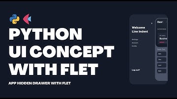 Python Tutorial UI Design Using Flet: Hidden Drawer