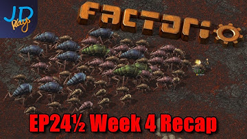 Week 4 Recap EP24½ | Factorio Biter Hell | Gameplay, Lets Play