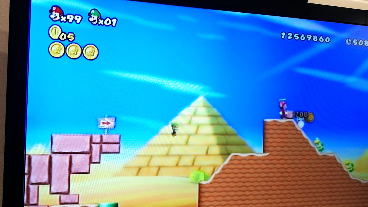 New Super Mario Bros Wii - mondo 2 - livello 4 passaggio segreto