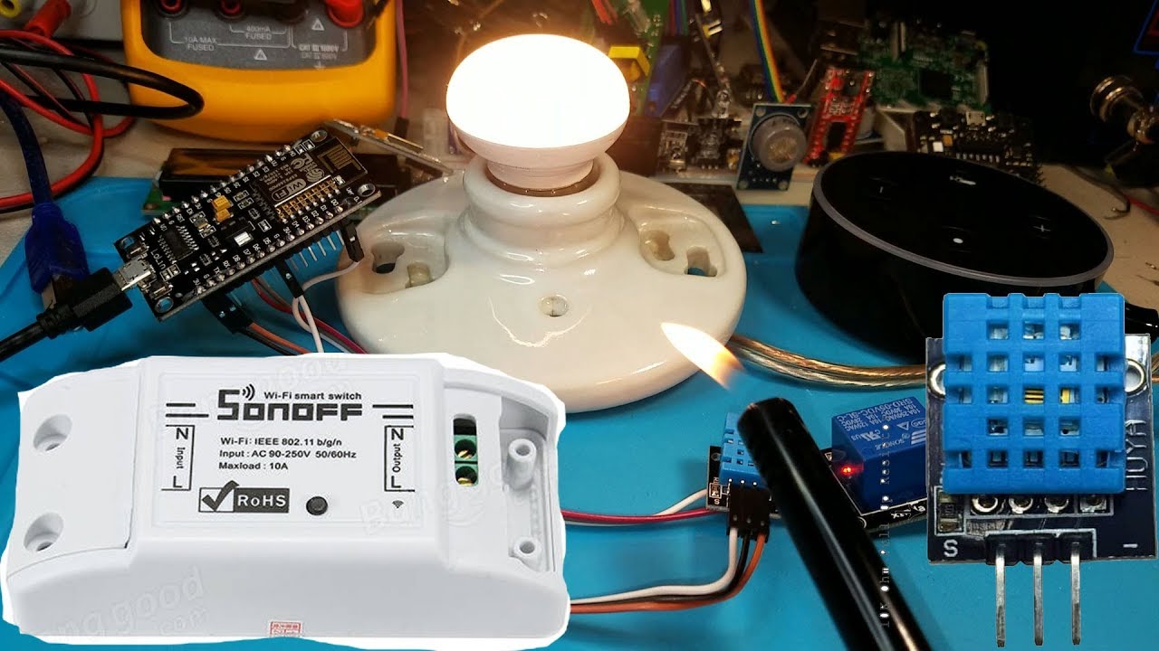 Smart Sonoff Switch Triggered By Temperature & Humidity| Alexa Skills ...