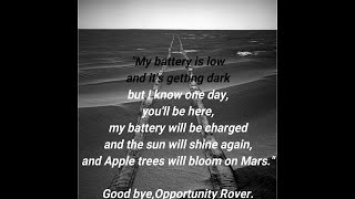 'My battery is low and it's getting dark': Mars rover Opportunity's last message to scientists