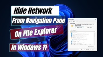 How to Hide Network From Navigation Pane On File Explorer In Windows 11