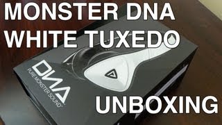 Monster Dna White Tuxedo Headphones Unboxing