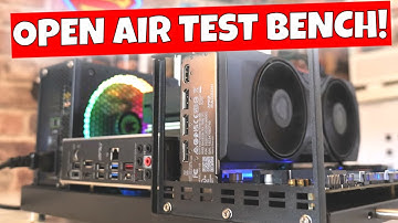 Budget Compact Open Air ATX PC Testbank Behuizing Bouw ATX W01 Giyifang Miningeek