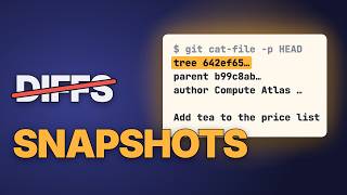 Git doesn't store diffs (here's what it does)