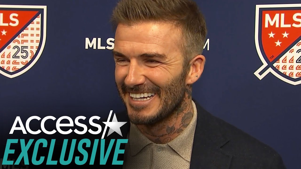 David Beckham Reacts To Wife Victoria's 'Slightly Embarrassing' '90s Throwback Video (Exclusive)