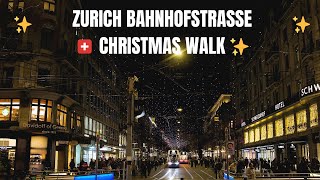Magical Christmas Lights Tour in City Zürich 🇨🇭 ✨