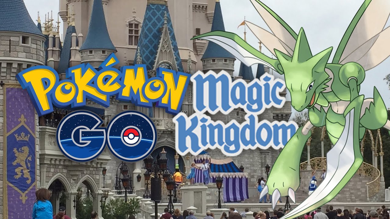 Pokemon Go Fun At Walt Disney World S Magic Kingdom Youtube