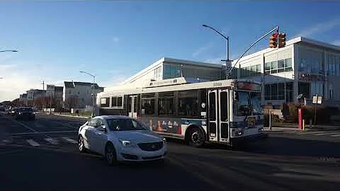 MTA Bus: Far Rockaway bound Orion VII HEV 3569/3708 Q22 at Rockaway Beach Blvd/Beach 73 St