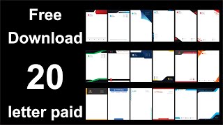 letter paid design cdr free download |Umair Creation